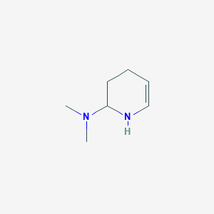 molecular formula C7H14N2 B13107894 N,N-Dimethyl-1,2,3,4-tetrahydropyridin-2-amine 