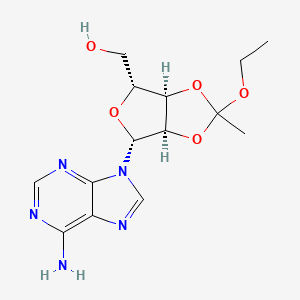 ((3AR,4R,6R,6aR)-6-(6-amino-9H-purin-9-yl)-2-ethoxy-2-methyltetrahydrofuro[3,4-d][1,3]dioxol-4-yl)methanol