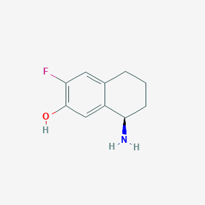 (R)-8-amino-3-fluoro-5,6,7,8-tetrahydronaphthalen-2-ol hydrochloride