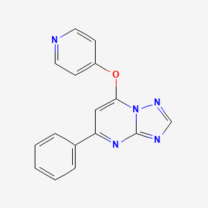 5-Phenyl-7-[(pyridin-4-yl)oxy][1,2,4]triazolo[1,5-a]pyrimidine