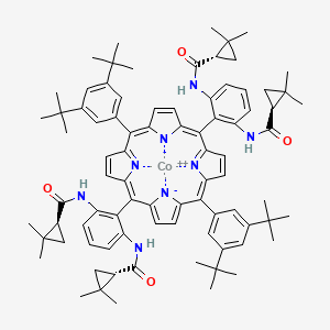 [5,15-Bis[2,6-bis[[((1S)-2,2-dimethylcyclopropyl)carbonyl]amino]phenyl]-10,20-bis(3,5-di-tert-butylphenyl)porphinato]cobalt