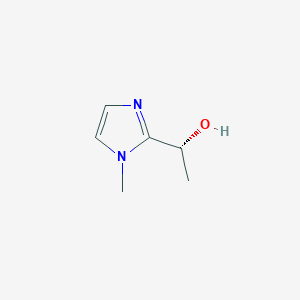 molecular formula C6H10N2O B13108014 (R)-1-(1-Methyl-1H-imidazol-2-yl)ethanol 