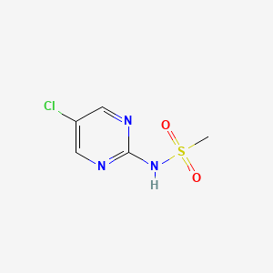 molecular formula C5H6ClN3O2S B13108040 N-(5-Chloropyrimidin-2-yl)methanesulfonamide 