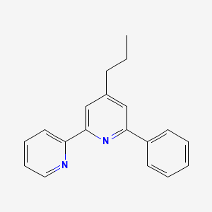 molecular formula C19H18N2 B13108061 6-Phenyl-4-propyl-2,2'-bipyridine CAS No. 871798-93-5