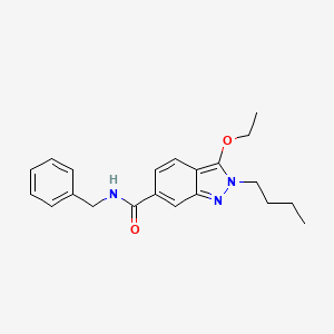 N-Benzyl-2-butyl-3-ethoxy-2H-indazole-6-carboxamide