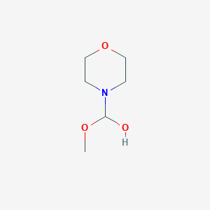 molecular formula C6H13NO3 B13108082 Methoxy(morpholino)methanol 