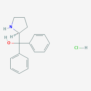 molecular formula C17H20ClNO B131081 (S)-Diphenyl(pyrrolidin-2-yl)methanol hydrochloride CAS No. 148719-90-8