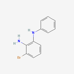 molecular formula C12H11BrN2 B13108106 3-Bromo-N1-phenylbenzene-1,2-diamine 