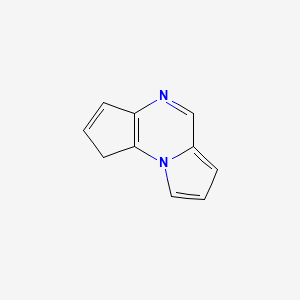 molecular formula C10H8N2 B13108147 1h-Cyclopenta[e]pyrrolo[1,2-a]pyrazine CAS No. 218443-74-4