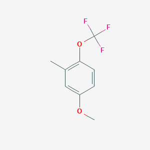 molecular formula C9H9F3O2 B13108150 3-Methyl-4-(trifluoromethoxy)anisole 