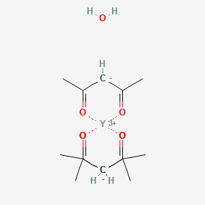 molecular formula C15H23O7Y B13108281 Tris(acetylacetonato)yttriumhydrate 