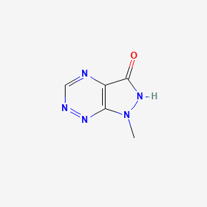 molecular formula C5H5N5O B13108282 1-methyl-1H-pyrazolo[4,3-e][1,2,4]triazin-3(2H)-one 