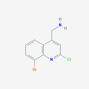 (8-Bromo-2-chloroquinolin-4-yl)methanamine