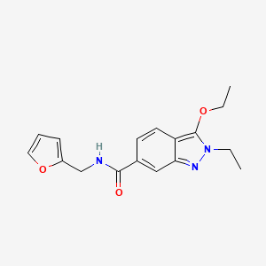 2H-Indazole-6-carboxamide, 3-ethoxy-2-ethyl-N-(2-furanylmethyl)-