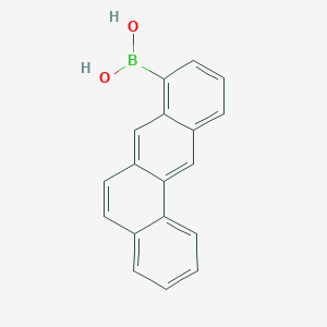 molecular formula C18H13BO2 B13108315 Tetraphen-8-ylboronic acid 