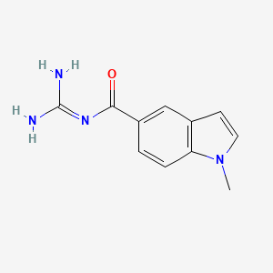 molecular formula C11H12N4O B13108327 N-(Diaminomethylene)-1-methyl-1H-indole-5-carboxamide 