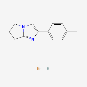 molecular formula C13H15BrN2 B13108341 2-(4-methylphenyl)-6,7-dihydro-5H-pyrrolo[1,2-a]imidazole hydrobromide 