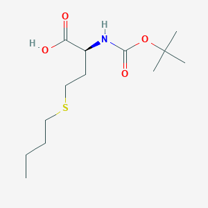 molecular formula C13H25NO4S B13108446 N-(tert-Butoxycarbonyl)-S-butyl-L-homocysteine 