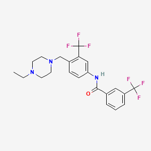 n-(4-((4-Ethylpiperazin-1-yl)methyl)-3-(trifluoromethyl)phenyl)-3-(trifluoromethyl)benzamide