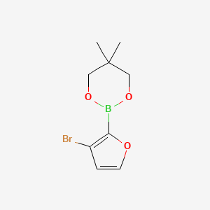 2-(3-Bromofuran-2-yl)-5,5-dimethyl-1,3,2-dioxaborinane