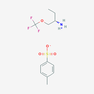 4-methylbenzenesulfonate;[(2S)-1-(trifluoromethoxy)butan-2-yl]azanium