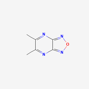 molecular formula C6H6N4O B13108545 5,6-Dimethyl-[1,2,5]oxadiazolo[3,4-b]pyrazine CAS No. 820250-52-0