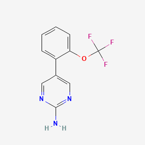 5-(2-(Trifluoromethoxy)phenyl)pyrimidin-2-amine