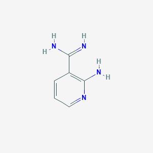 molecular formula C6H8N4 B13108579 2-Aminonicotinimidamide 