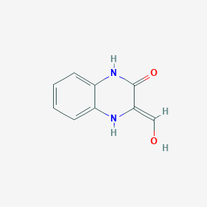 molecular formula C9H8N2O2 B13108611 2(1H)-Quinoxalinone,3,4-dihydro-3-(hydroxymethylene)-(9CI) 