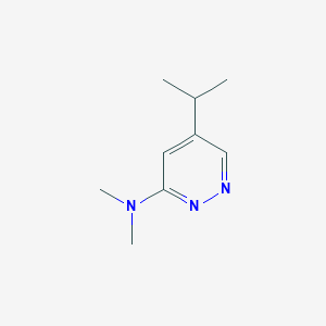 molecular formula C9H15N3 B13108627 5-Isopropyl-N,N-dimethylpyridazin-3-amine 