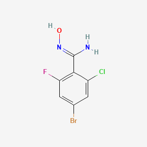 4-Bromo-2-chloro-6-fluoro-N-hydroxybenzimidamide