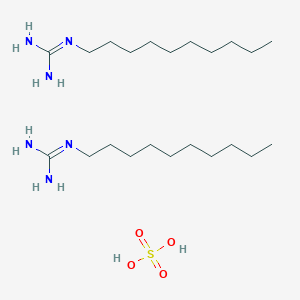 molecular formula C22H52N6O4S B13108654 1-Decylguanidinehemisulfate 