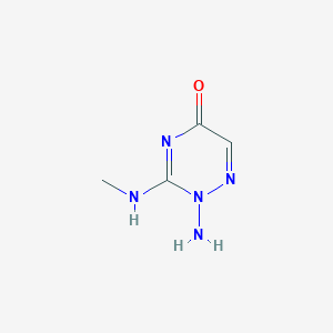 2-Amino-3-(methylamino)-1,2,4-triazin-5(2H)-one