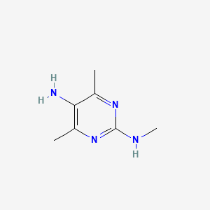 molecular formula C7H12N4 B13108721 N2,4,6-Trimethylpyrimidine-2,5-diamine 