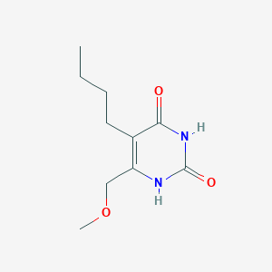 molecular formula C10H16N2O3 B13108744 5-Butyl-6-(methoxymethyl)pyrimidine-2,4(1H,3H)-dione 