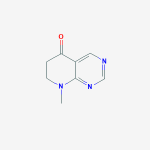 molecular formula C8H9N3O B13108751 8-Methyl-7,8-dihydropyrido[2,3-d]pyrimidin-5(6H)-one CAS No. 625105-34-2