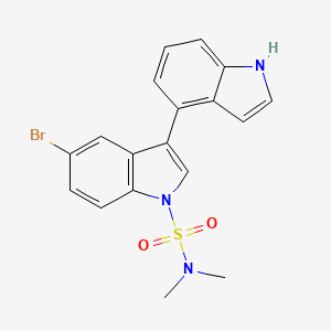 5-Bromo-N,N-dimethyl-1H,1'H-[3,4'-biindole]-1-sulfonamide