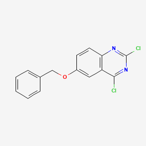 molecular formula C15H10Cl2N2O B13108782 6-(Benzyloxy)-2,4-dichloroquinazoline 