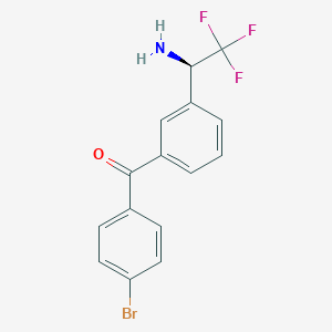 (R)-(3-(1-Amino-2,2,2-trifluoroethyl)phenyl)(4-bromophenyl)methanone