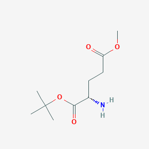 molecular formula C10H19NO4 B1310879 (S)-1-叔丁基 5-甲基 2-氨基戊二酸酯 CAS No. 79640-72-5