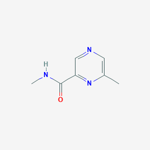 molecular formula C7H9N3O B13108856 N,6-Dimethylpyrazine-2-carboxamide 