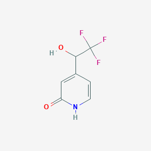 2(1H)-Pyridinone, 4-(2,2,2-trifluoro-1-hydroxyethyl)-