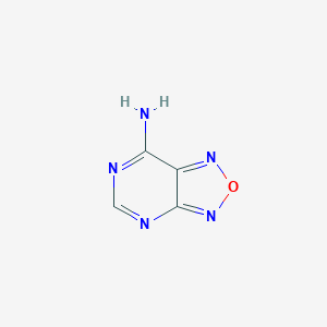 molecular formula C4H3N5O B13108864 [1,2,5]Oxadiazolo[3,4-d]pyrimidin-7-amine CAS No. 22003-13-0