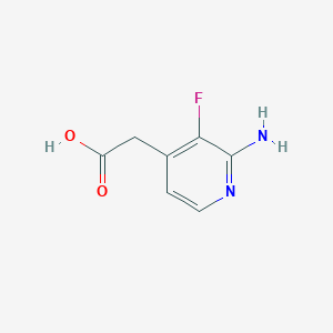 2-(2-Amino-3-fluoropyridin-4-yl)acetic acid