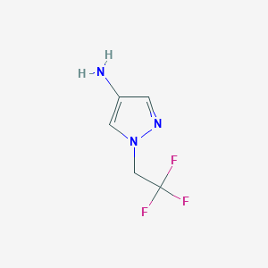 molecular formula C5H6F3N3 B1310889 1-(2,2,2-三氟乙基)-1H-吡唑-4-胺 CAS No. 919278-39-0