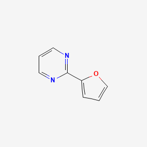 molecular formula C8H6N2O B13108913 2-(Furan-2-yl)pyrimidine 