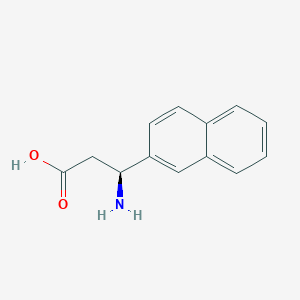 molecular formula C13H13NO2 B1310892 (S)-3-氨基-3-(萘-2-基)丙酸 CAS No. 767282-94-0