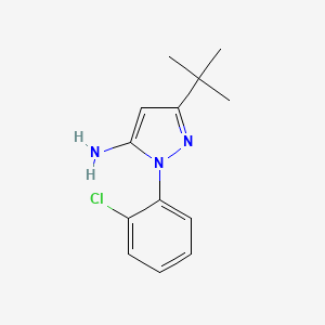 B1310893 3-tert-butyl-1-(2-chlorophenyl)-1H-pyrazol-5-amine CAS No. 956397-18-5