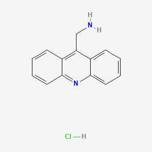 molecular formula C14H13ClN2 B13108951 Acridin-9-ylmethanaminexhydrochloride 