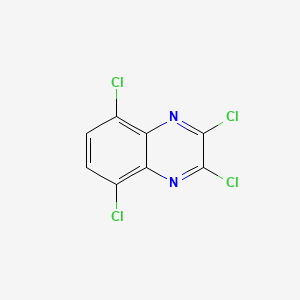 molecular formula C8H2Cl4N2 B13108952 2,3,5,8-Tetrachloroquinoxaline 